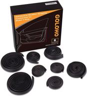 8-pack tesla model 3 model y door seal kit: goloho self-adhesive rubber weather-strip for noise reduction logo