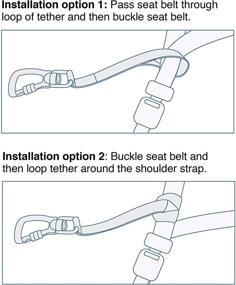 img 1 attached to 🐕 Kurgo Dog Seat Belt: Tru-Fit Enhanced Tether for Car Safety Dog Harness