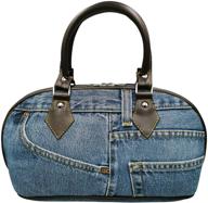 upcycling denim handle handbag style women's handbags & wallets logo