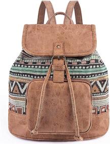 img 4 attached to 🎒 Colorful Women's Handbags & Wallets: Trendy and Lightweight Queen Fashion Backpacks