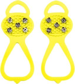 img 1 attached to 👢 Milaloko Kids' Crampons - Winter Safety Shoe Grips for Children, Size 5-7