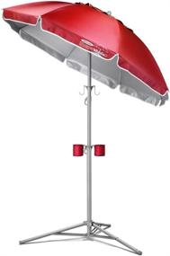 img 2 attached to Ultimate Portable Sun Shade Umbrella by Wondershade ☂️ - Lightweight & Adjustable Instant Sun Protection in Red
