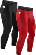 compression pants men leggings with pocket – premium running tights for athletes, base layer logo