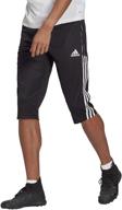 👖 adidas men's black medium pants: sleek style with comfort logo