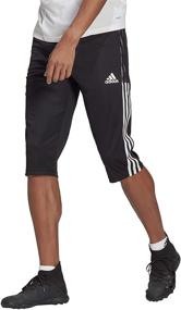 img 4 attached to 👖 Adidas Men's Black Medium Pants: Sleek Style with Comfort