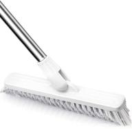 🧼 efficient hiffiup grout brush for deep cleaning - long handle scrub brush, 120° rotatable bathtub & tile floor scrubber - 35 inches long logo