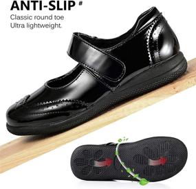 img 2 attached to 👞 School Uniform Flats for Girls - Dress Shoes for Girls