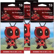 🚗 rev up your ride with marvel deadpool car accessories - get the deadpool air freshener wiggler (3) logo