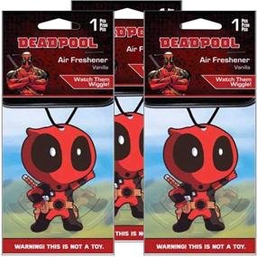 img 2 attached to 🚗 Rev up your Ride with Marvel Deadpool Car Accessories - Get the Deadpool Air Freshener Wiggler (3)