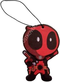 img 1 attached to 🚗 Rev up your Ride with Marvel Deadpool Car Accessories - Get the Deadpool Air Freshener Wiggler (3)