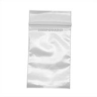 📦 shipguard 500-pack clear resealable zipper poly bags, 2x3-inch (50x100mm) logo