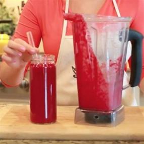 img 2 attached to 🥤 Artisanal Colored Tip Glass Straws - Wide Flow for Smoothies, Juices, Frozen Drinks, Milkshakes, Tea - Reusable, Portable, BPA Free, Long, Perfect for Travel