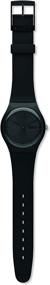 img 1 attached to ⌚ Стильные Часы Swatch Mono Black на кварцевом механизме: SUOB720 - элегантный силиконовый ремешок, 20 дюймов