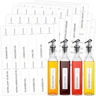 🏺 talented kitchen minimalist labels: organize your pantry with 132 oil, vinegar & condiment stickers - water resistant & preprinted decals for easy storage логотип