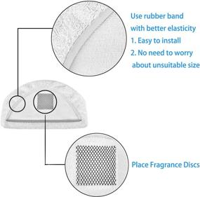 img 1 attached to 🧼 Mr.ZZ 6pk Bissell Replacement Steam Mop Pads - Washable & Reusable Compatible with Bissell Steam Mop 1940 1440 1544 1806 2075 Series, Model 19402 19404 1940