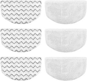 img 4 attached to 🧼 Mr.ZZ 6pk Bissell Replacement Steam Mop Pads - Washable & Reusable Compatible with Bissell Steam Mop 1940 1440 1544 1806 2075 Series, Model 19402 19404 1940