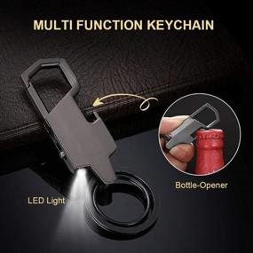 img 3 attached to 🔑 Compact 3-in-1 Keychain: Anti-Lost Device, LED Light, and Bottle Opener