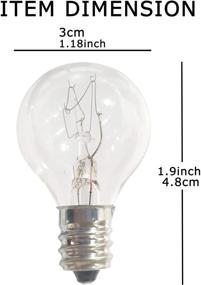 img 3 attached to 🕯️ G30 Wax Warmer Bulbs, 20 Watt Bulbs for Medium Size Scentsy Light Bulbs, Heat Bulb, G30 Globe Candle Wax Warmer, E12 Incandescent Candelabra Base, Clear Light Bulbs, Extended Lifespan (Pack of 6)