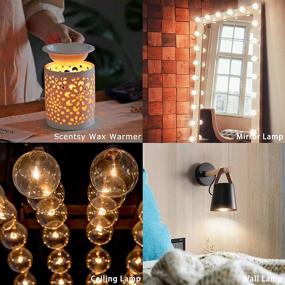 img 1 attached to 🕯️ G30 Wax Warmer Bulbs, 20 Watt Bulbs for Medium Size Scentsy Light Bulbs, Heat Bulb, G30 Globe Candle Wax Warmer, E12 Incandescent Candelabra Base, Clear Light Bulbs, Extended Lifespan (Pack of 6)