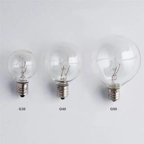 img 2 attached to 🕯️ G30 Wax Warmer Bulbs, 20 Watt Bulbs for Medium Size Scentsy Light Bulbs, Heat Bulb, G30 Globe Candle Wax Warmer, E12 Incandescent Candelabra Base, Clear Light Bulbs, Extended Lifespan (Pack of 6)