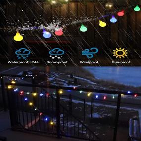 img 2 attached to 🌍 Lyhope Globe Christmas Lights: 33ft 100 LED with Timer & 8 Lighting Modes – ETL Listed Multi-Color Decorations String Lights for Christmas, Bedroom, Patio, Garden, Indoor