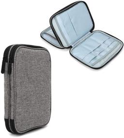 img 4 attached to Organize Your Knitting Supplies on the Go with the gotor Knitting Needles Case – Grey