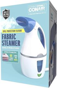 img 1 attached to 👕 Conair CompleteSteam 1100W Handheld Fabric Steamer, White/Blue