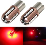 🔴 phinlion 1156 led red brake light bulb: super bright 3030 27-smd ba15s 1003 1156 7506 leds for turn signal, 3rd brake, tail, and stop lights logo