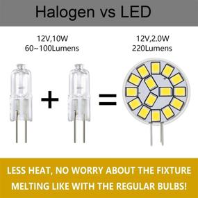 img 3 attached to 🔆 Kohree G4 LED Bulb 12V AC/DC Bi-Pin Base - Efficient Replacement for RV, Camper, and Marine Lighting (2 Watt, Natural White)