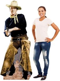 img 2 attached to 🤠 John Wayne Chaps Life Size Cardboard Cutout Standup by Advanced Graphics