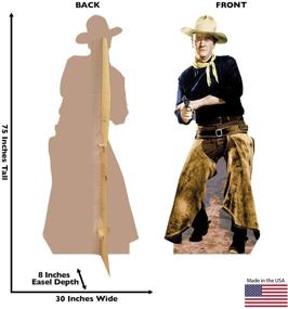 img 3 attached to 🤠 John Wayne Chaps Life Size Cardboard Cutout Standup by Advanced Graphics