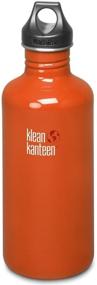 img 2 attached to Flame Orange 27-Ounce Klean Kanteen Classic Water Bottle with Loop Cap