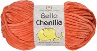 🧶 bright salmon bella chenille 106 yarn: quality and versatility for all knitting projects logo