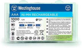 img 2 attached to High Capacity 1000mAh AAA Rechargeable Batteries (8 🔋 Counts) by Westinghouse - 1 Year Low Self Discharge