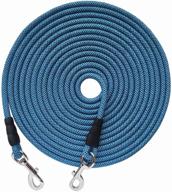 yucforen check cord/tie out long rope leash for dog training - 15ft 20ft 26ft 40ft obedience recall training agility lead - large medium small dogs, ideal for training, camping, playing, backyard logo