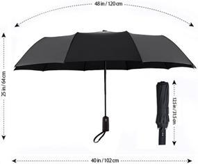 img 1 attached to 🌂 Ultimate Protection: JUKSTG Ergonomic Windproof Waterproof Umbrellas