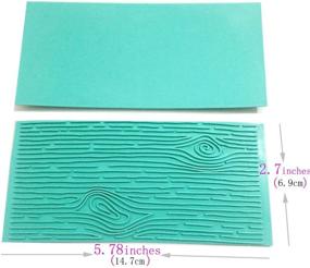 img 3 attached to Gobaker Texture 2-Piece Mold Set, Tree Bark and Brick Wall Impression Moulds, Gum Paste Impression Mat, Fondant Cake Decorating Supplies for Cupcake and Wedding Cake Decoration (Blue)
