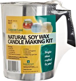 img 1 attached to Country Lane Natural Soy Wax Candle Making Kit: Create Homemade DIY Candles