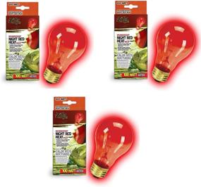 img 1 attached to 🔴 Zilla Night Red Incandescent Heat Bulb, 100W - Pack of 3
