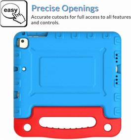 img 2 attached to Kids Case For IPad Mini 1 2 3 4 5 Generation - Lightweight Shockproof Convertible Protection Cover With Built-In Handle Stand Children Tablet And 2019 - Retina Display (Blue &Amp