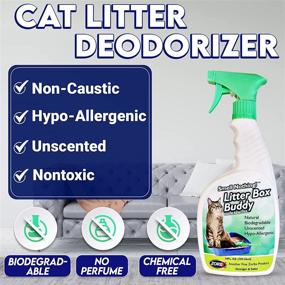 img 3 attached to 🐈 ZORBX Non-Scented Cat Litter Deodorizer – Powerful & Efficient Cat Litter Box Deodorizer for Stubborn Urine Odor, Eco-Friendly & Pet-Safe Odor Eliminator (24 OZ)