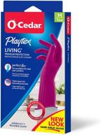 🧤 medium pack of 3 playtex living reusable rubber cleaning gloves logo