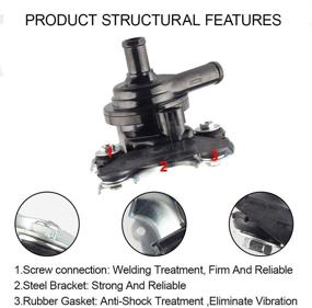 img 2 attached to 🔧 DASBECAN Engine Electric Cooling Inverter Water Pump Assembly for 2004-2009 Toyota Prius Hybrid - Replaces OEM 04000-32528 G9020-47031 G9020-47030