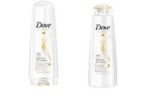 img 1 attached to Dove Anti Frizz Therapy Shampoo Conditioner Hair Care