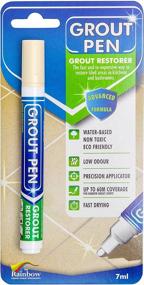 img 4 attached to Revive & Waterproof with Grout Pen Tile Paint Marker: Yellow Cream, Narrow 5mm Tip (7mL)