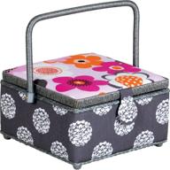 🧵 prym consumer usa square sewing basket with floral design logo