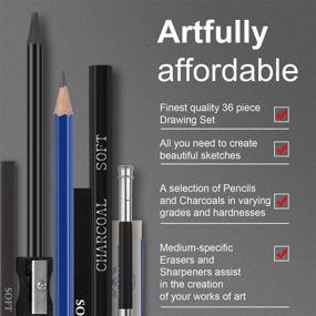img 1 attached to Sketching Professional Graphite Charcoal Complete Painting, Drawing & Art Supplies