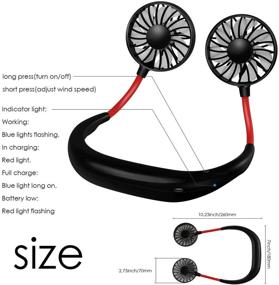 img 2 attached to Portable Personal Neckband Rechargeable Adjustment