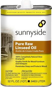 img 1 attached to Sunnyside Corporation 87332 Pure Raw Linseed Oil: Quality Quart for Superior Wood Preservation