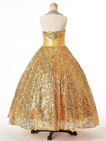 img 1 attached to Gzcdress Sequins Toddler Pageant Dresses Girls' Clothing for Special Occasions